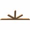 Ekena Millwork Saratoga Timber Gable Bracket, Western Red Cedar, 108"W x 45"H x 3 1/2"D x 5 1/2"F, 10/12 Pitch GBW108X45X0406SAR00SWR - alternate 4